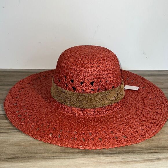 SunHat Woman’s One size fits most Arizona sun hat with  black hat band bead deta - Picture 3 of 7